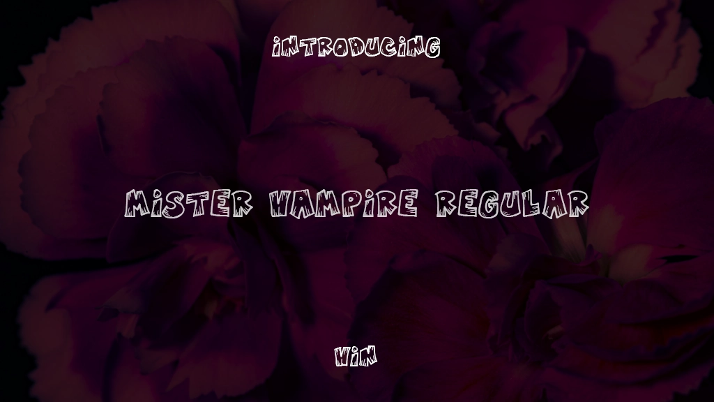 Mister Vampire Regular Font Sample Images  1