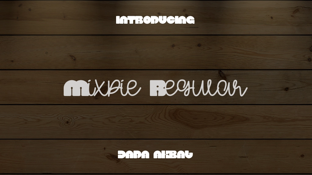 Mixpie Regular Font Sample Images  1