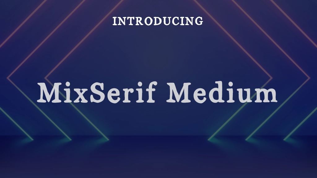 MixSerif Medium Images d’exemples de polices  1