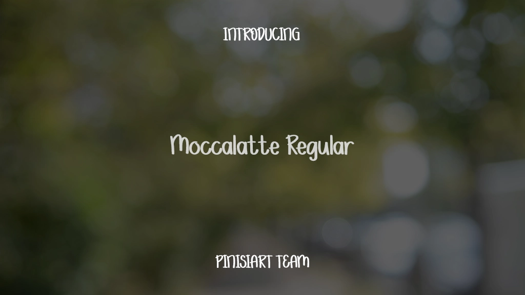 Moccalatte Regular 글꼴 샘플 이미지  1