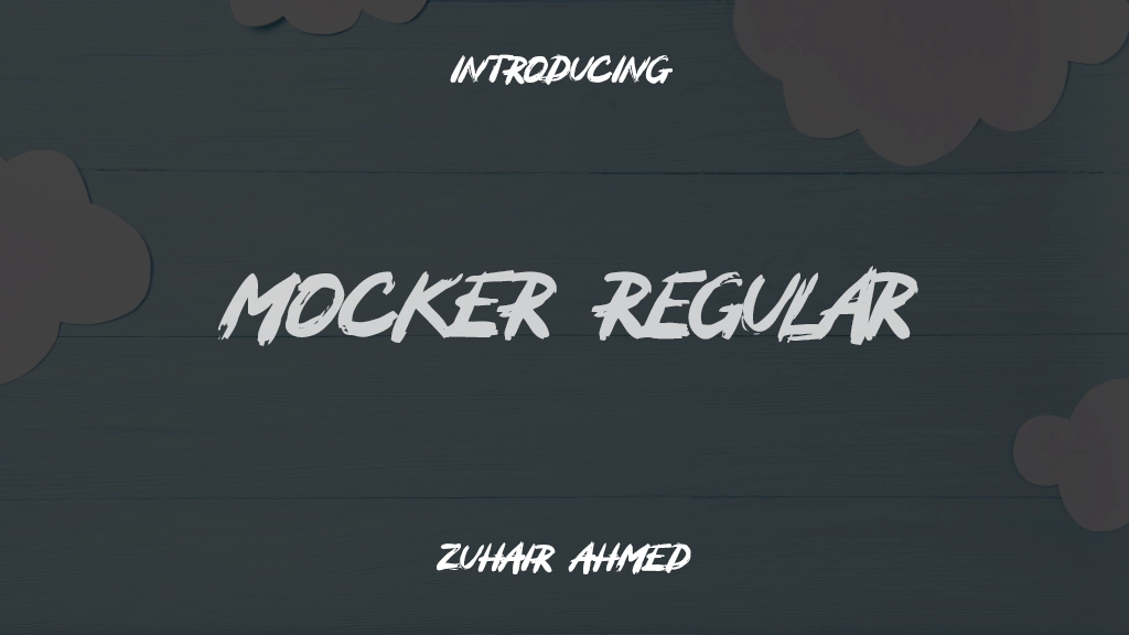 MOCKER Regular Font Sample Images  1