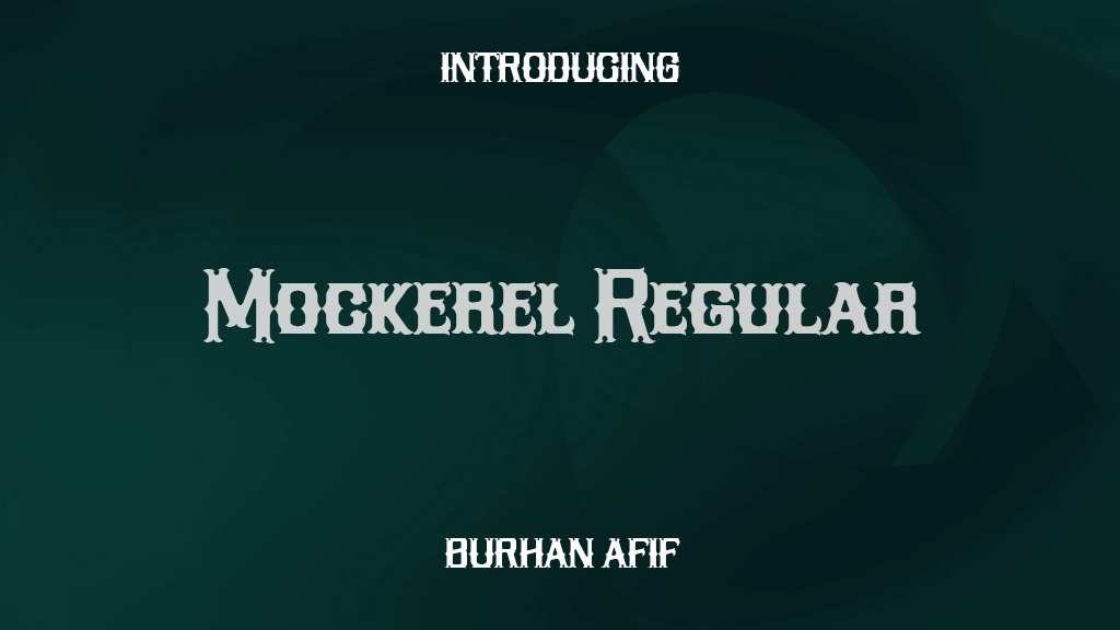 Mockerel Regular Font Sample Images  1