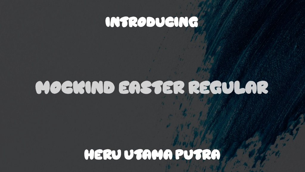 Mockind Easter Regular Font Sample Images  1