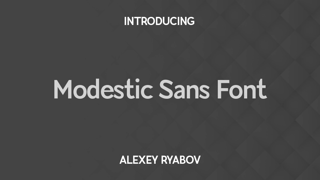 Modestic Sans Font Family Beispielbilder für Schriftarten  1