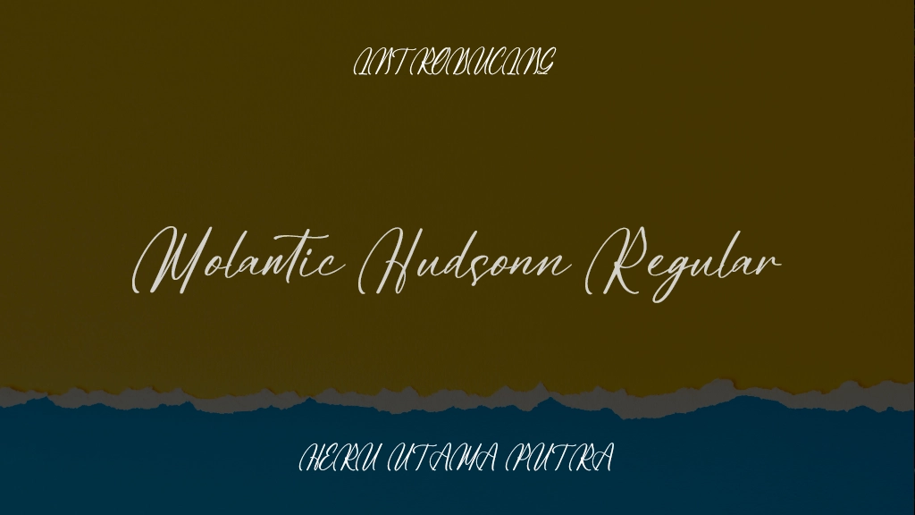 Molantic Hudsonn Regular Font Sample Images  1