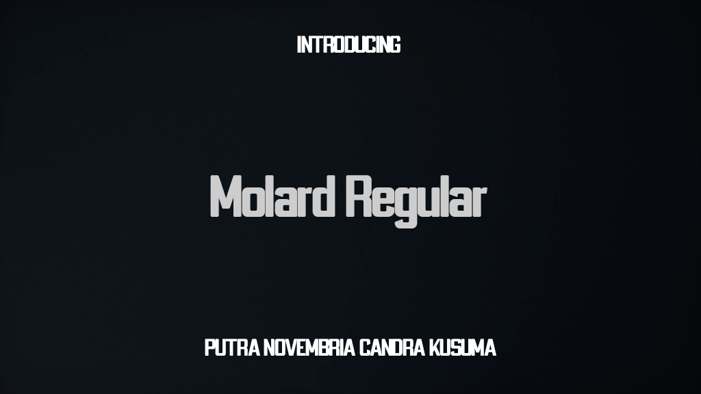 Molard Regular Font Sample Images  1