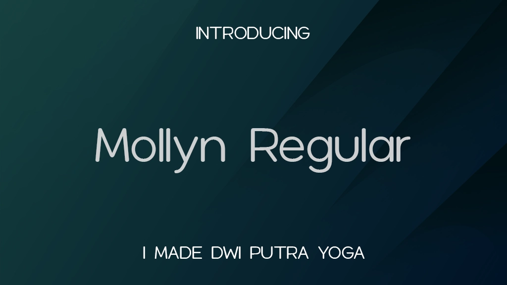 Mollyn Regular Imágenes de muestra de fuentes  1