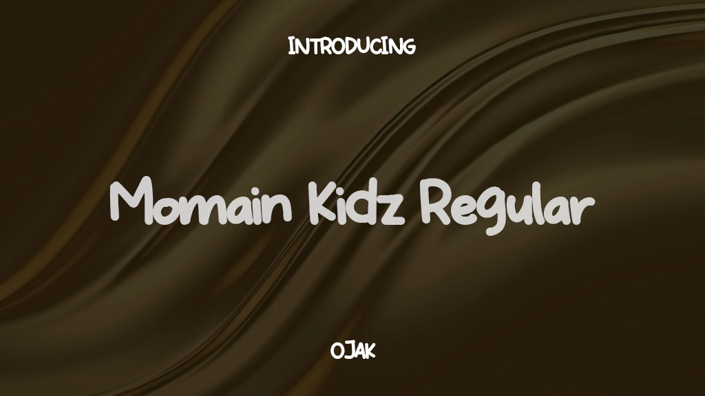 Momain Kidz Regular Images d’exemples de polices  1