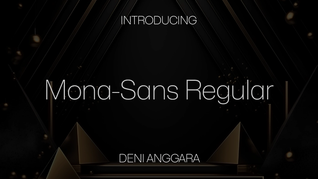 Mona-Sans Regular Imagens de amostra de fonte  1