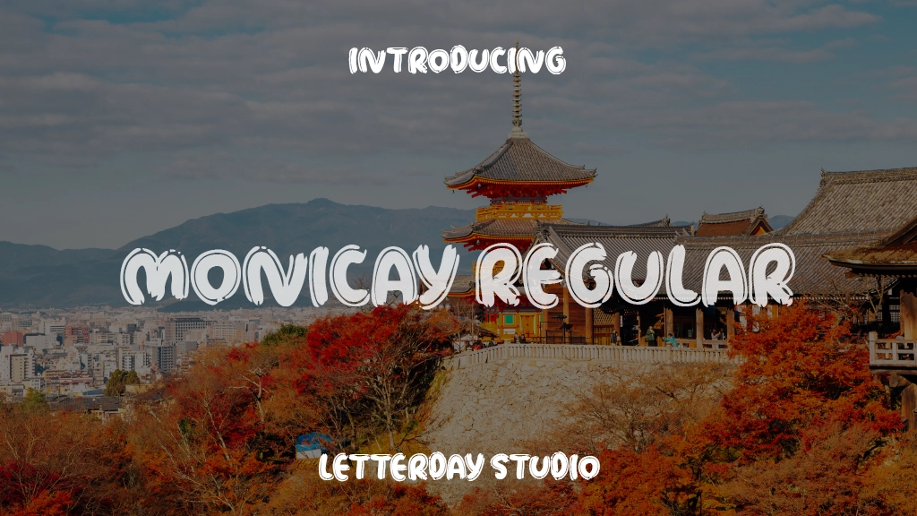 MONICAY Regular Font Sample Images  1