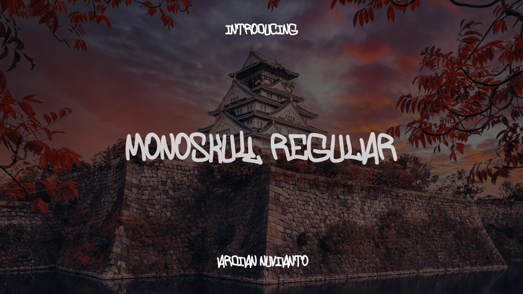 Monoskull Regular 字体样本图像  1