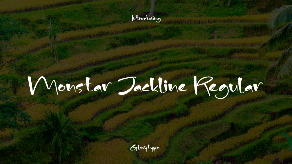 Monstar Jackline Regular Font Sample Images  1