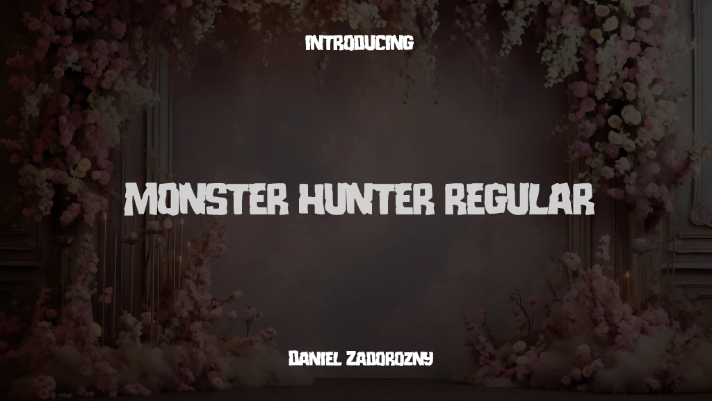 Monster Hunter Regular 글꼴 샘플 이미지  1