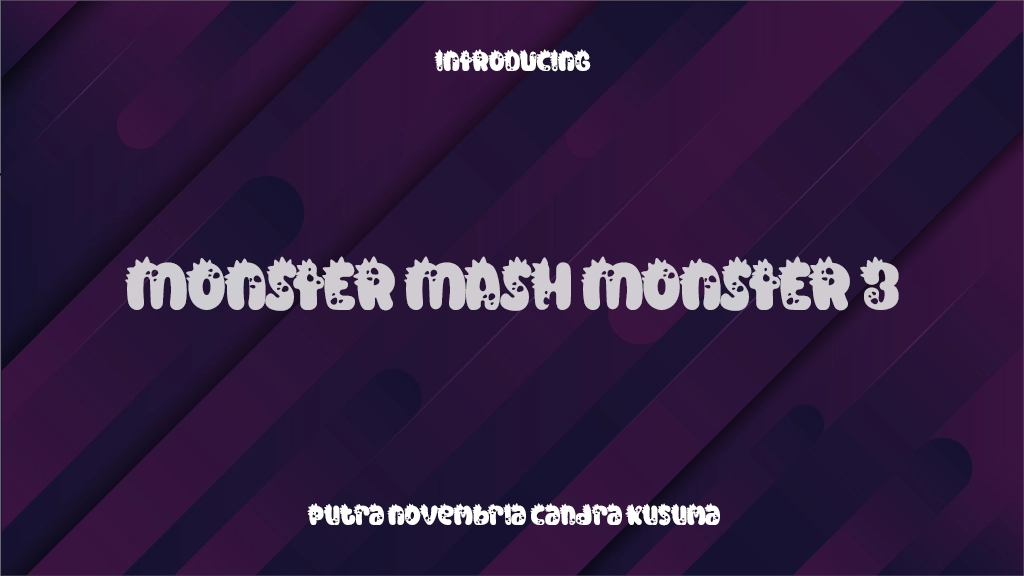 Monster Mash Monster 3 Font Sample Images  1