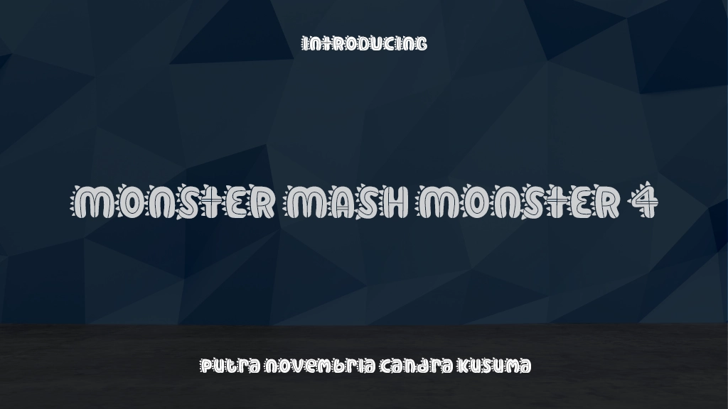 Monster Mash Monster 4 Font Sample Images  1