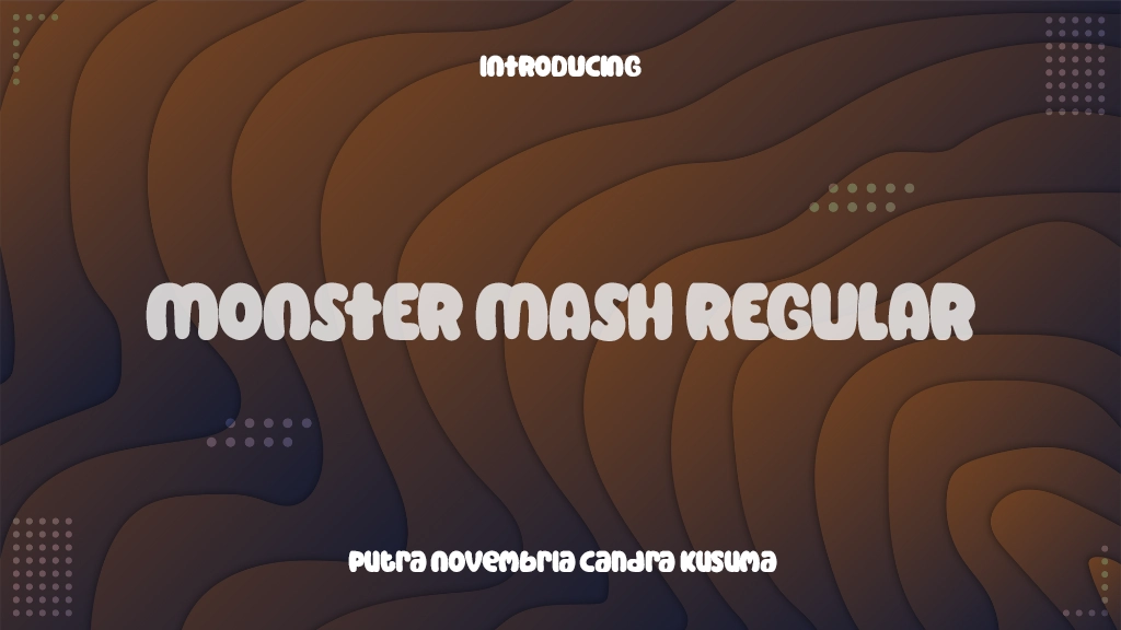 Monster Mash Regular Font Sample Images  1