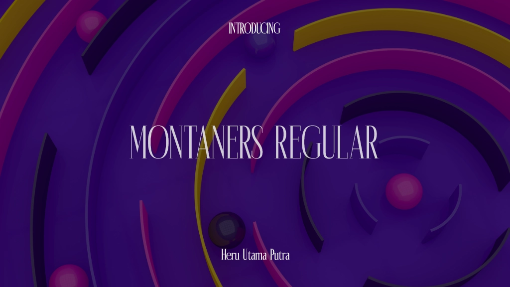 Montaners Regular Font Sample Images  1