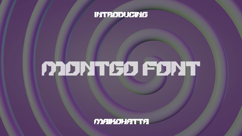 MONTGO Font Font Sample Images  1