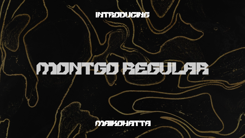 MONTGO Regular Font Sample Images  1