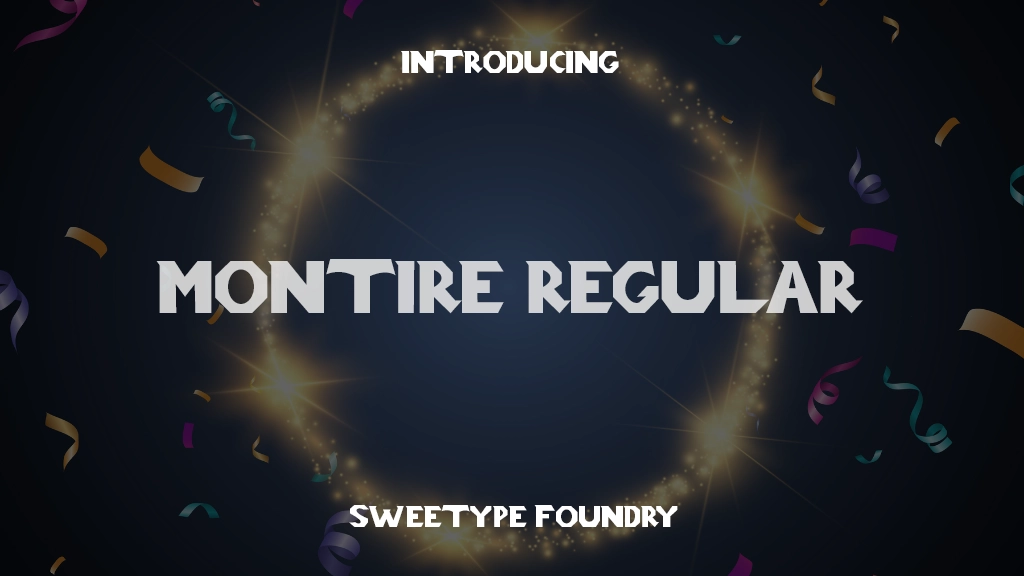 Montire Regular Font Sample Images  1