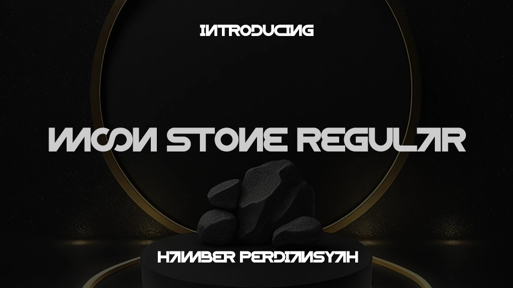 MOON STONE Regular Font Sample Images  1