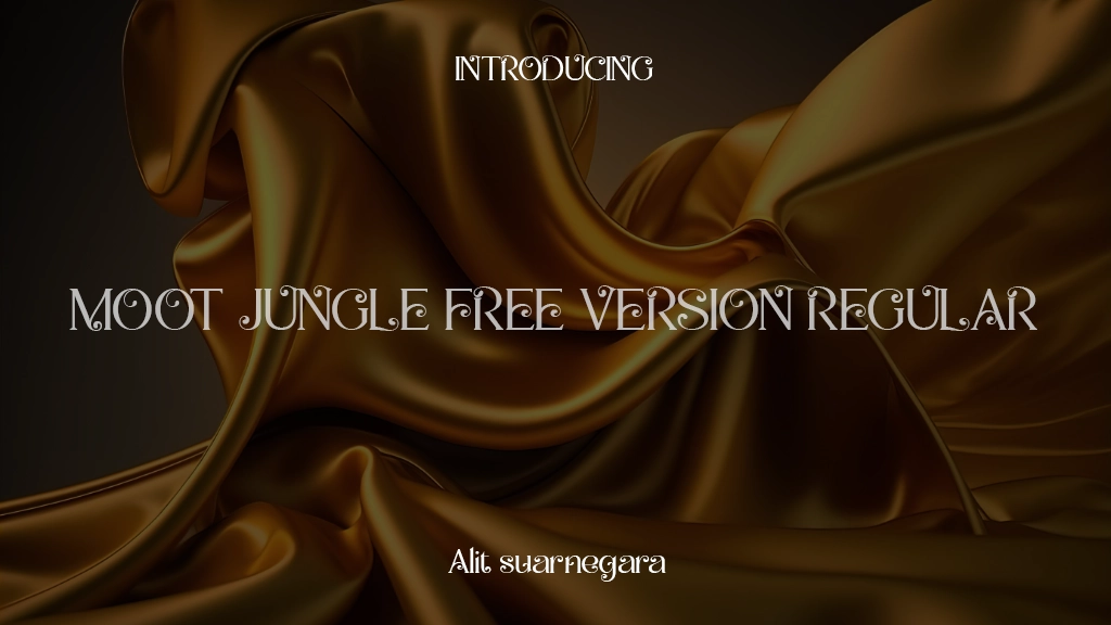 Moot jungle free version Regular Immagini di esempio dei caratteri  1