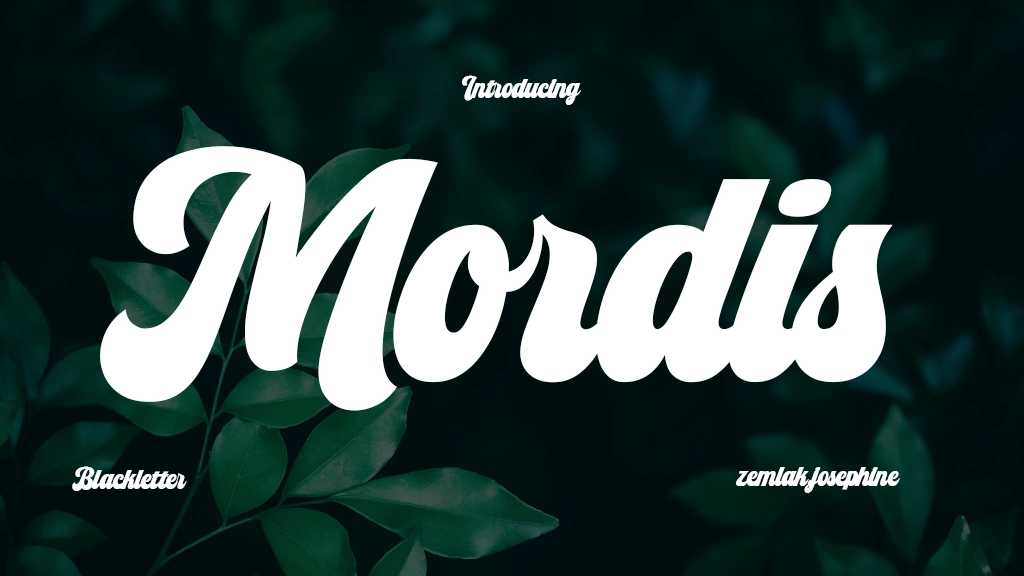 Mordis Font Sample Image 1