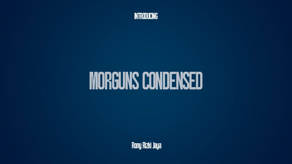 Morguns Condensed Font Sample Images  1