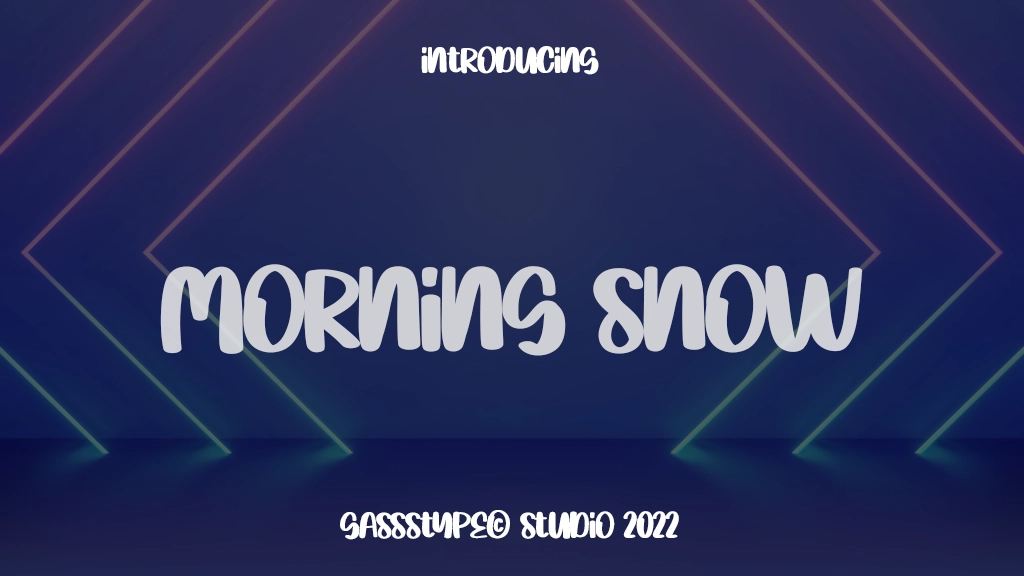 Morning Snow Font Sample Images  1