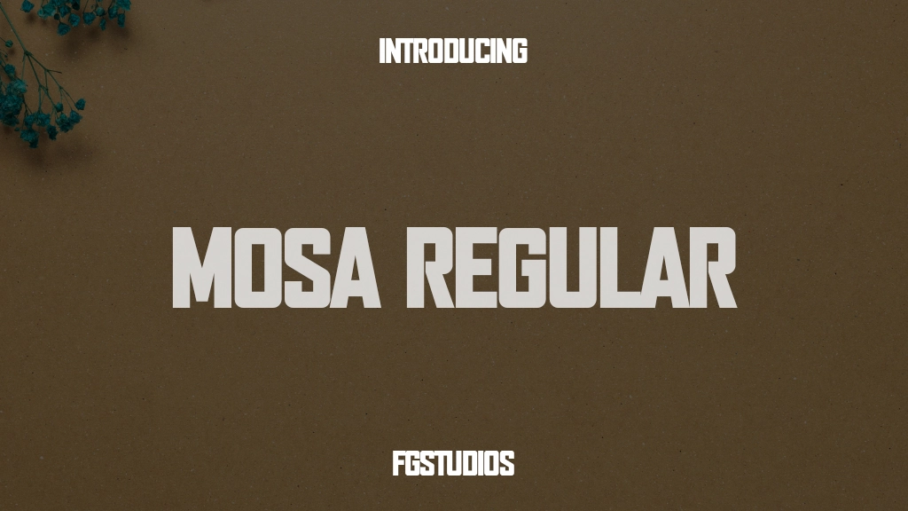 Mosa Regular Font Sample Images  1