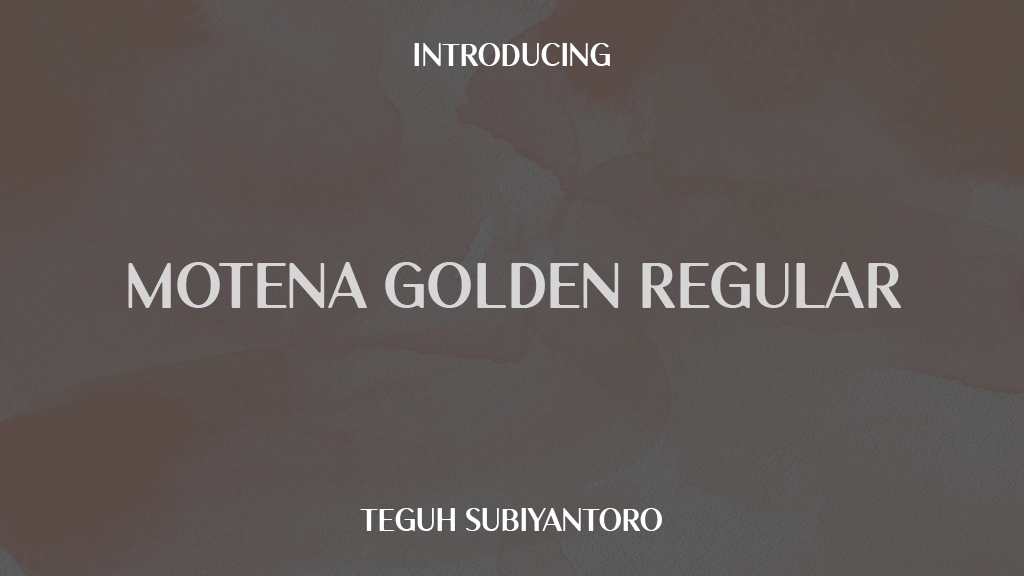 Motena Golden Regular Font Sample Images  1