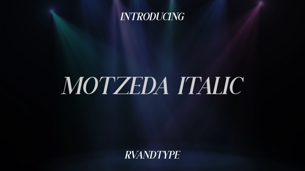 Motzeda Italic Font Sample Images  1