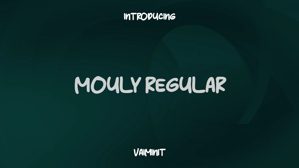 Mouly Regular Immagini di esempio dei caratteri  1