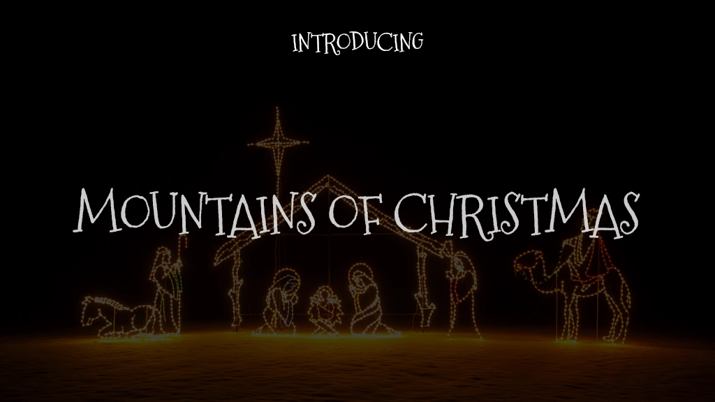 Mountains of Christmas Font Sample Images  1