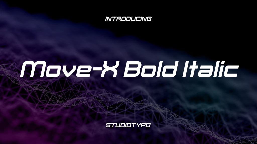 Move-X Bold Italic Font Sample Images  1