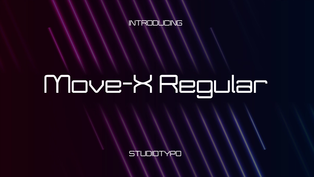 Move-X Regular Font Sample Images  1