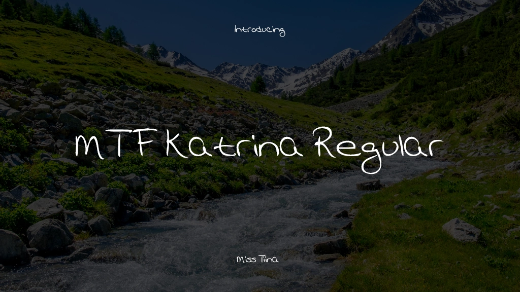 MTF Katrina Regular フォントサンプル画像  1