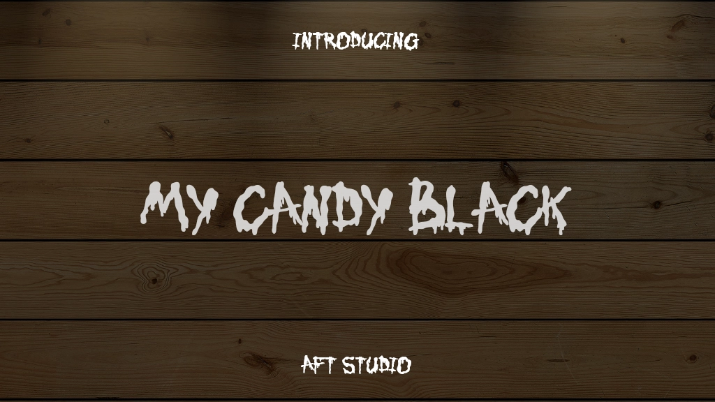 My Candy Black Images d’exemples de polices  1