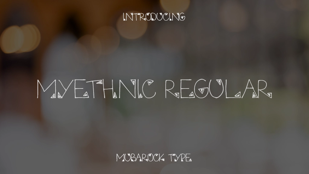 Myethnic Regular Font Sample Images  1