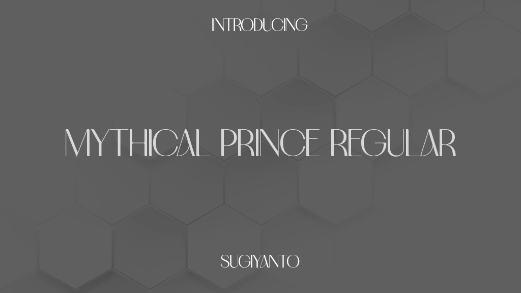 Mythical Prince Regular 字体样本图像  1