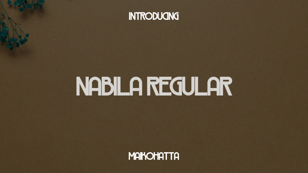 NABILA Regular Font Sample Images  1