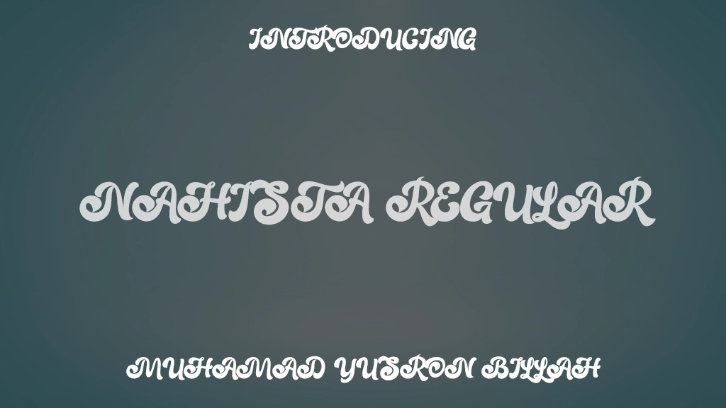 Nahista Regular Font Sample Images  1