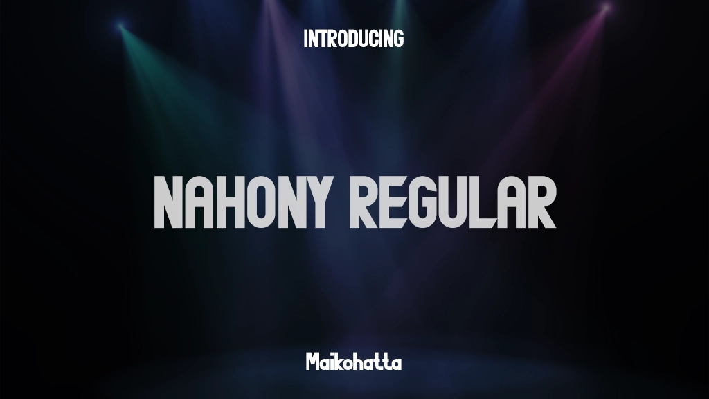 NAHONY Regular Font Sample Images  1