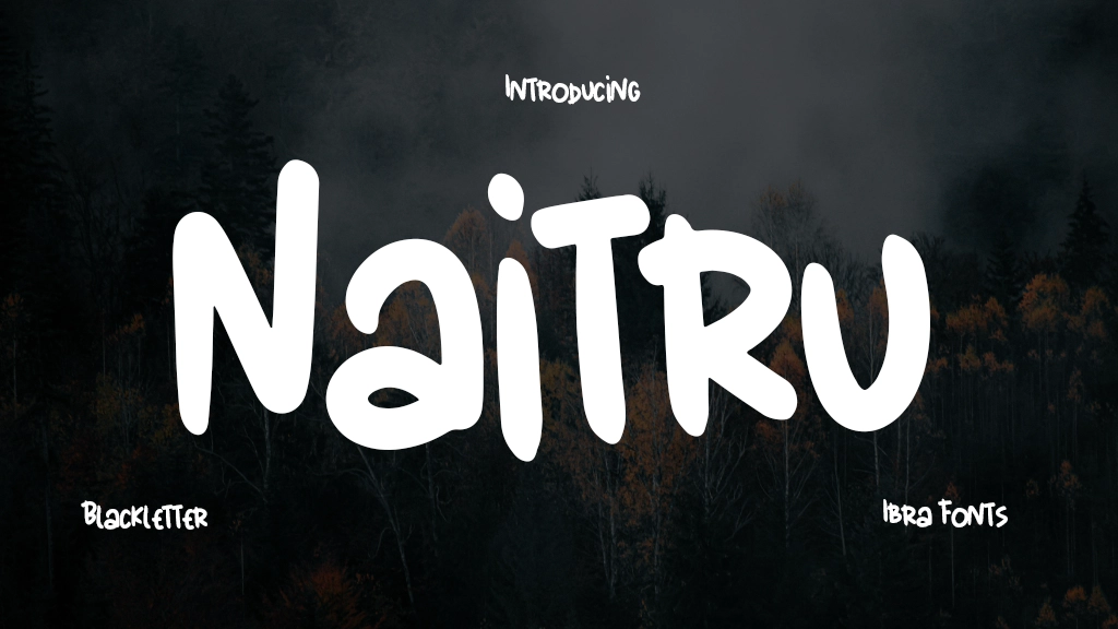 Naitru Font Sample Image 1