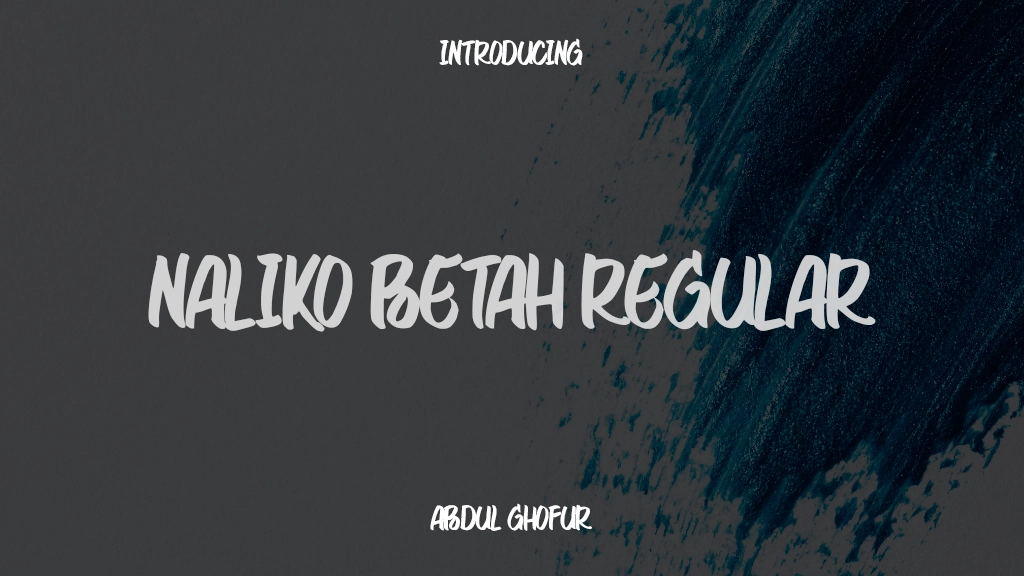 Naliko Betah Regular Font Sample Images  1