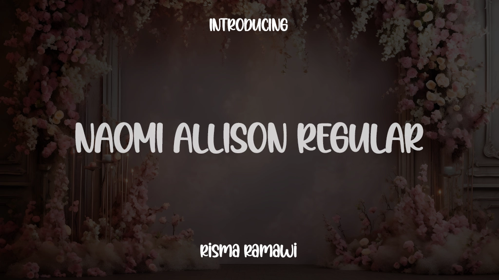 Naomi Allison Regular 글꼴 샘플 이미지  1