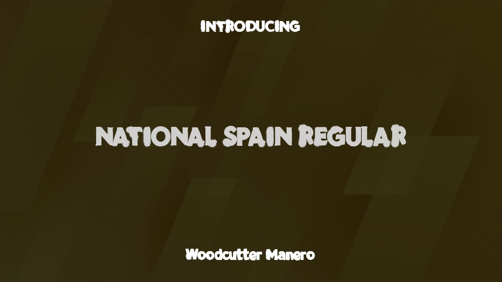 National Spain Regular 글꼴 샘플 이미지  1