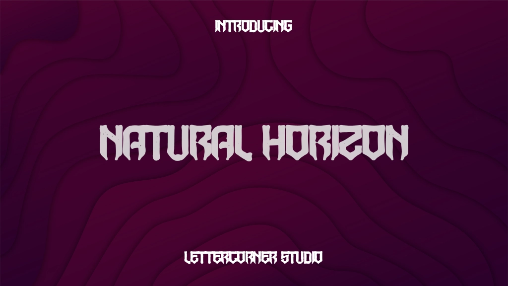 Natural Horizon Personal Used Beispielbilder für Schriftarten  1