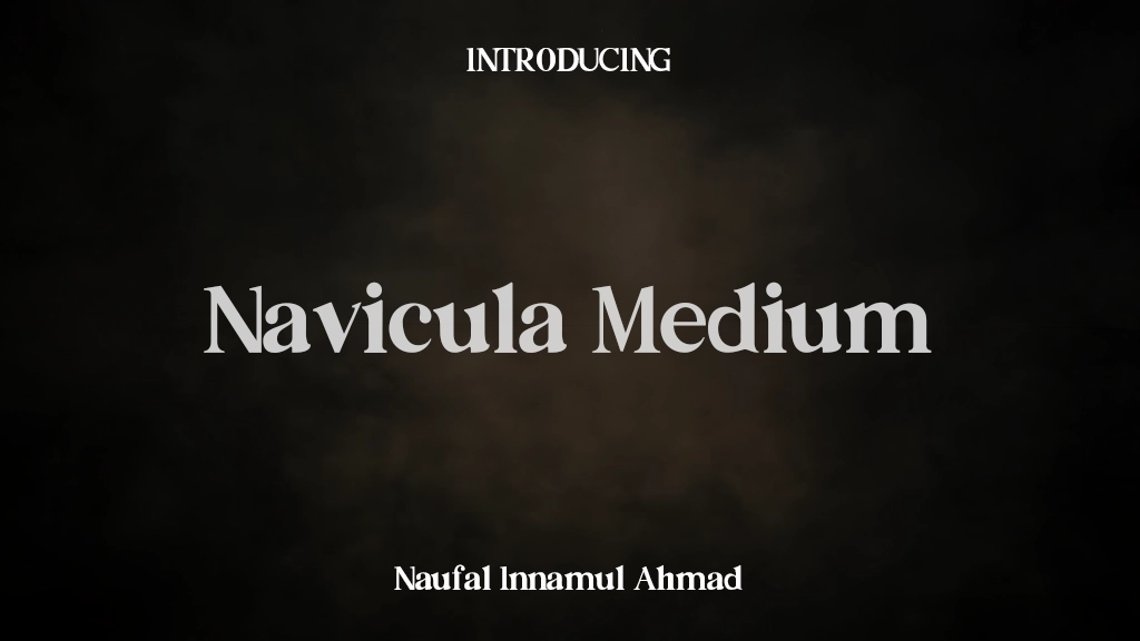 Navicula Medium Font Sample Images  1