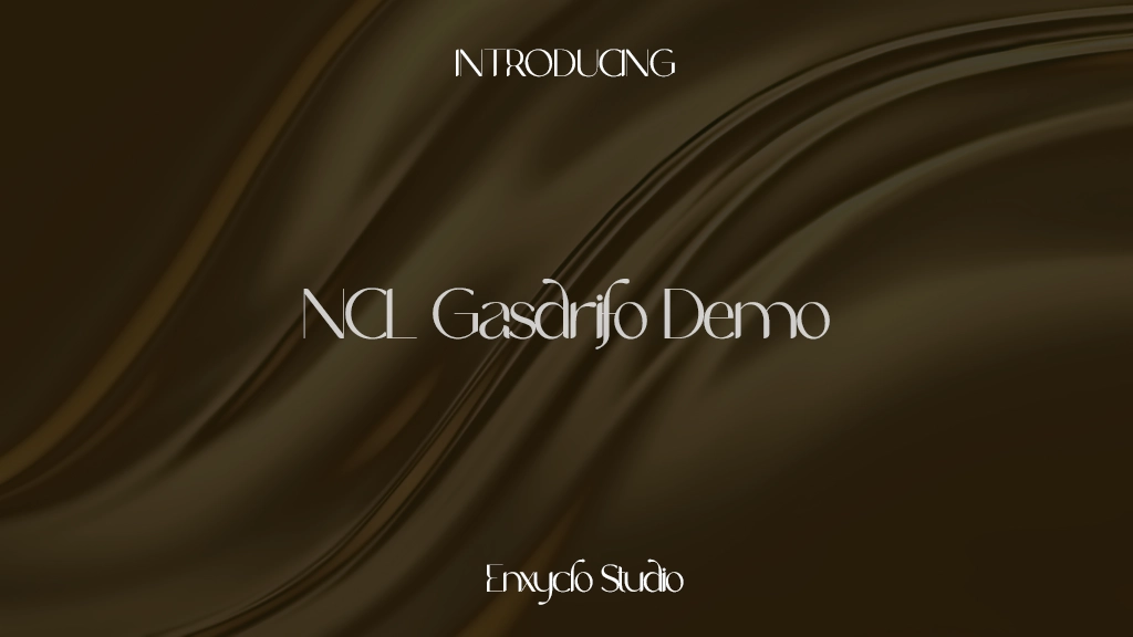 NCL Gasdrifo Demo Font Sample Images  1